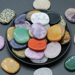 Pietra Naturale di Diaspro Rosso a Forma Ovale, Pietra Anti-Stress, Cristallo di <span class=keywords><strong>Quarzo</strong></span> Rosa all'Ingrosso, Pietra Tascabile per Regali agli Amici - Product Image 4