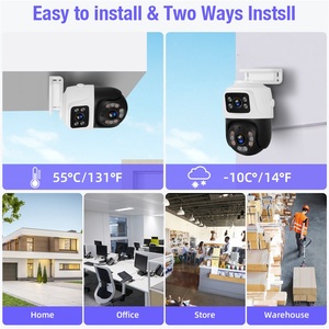 KERUI 6MPネットワークカメラ 8CH NVR <span class=keywords><strong>CCTV</strong></span>監視POEシステム 動体検知 PTZデュアルレンズ屋外カメラ ホームセキュリティシステム - Product Image 5