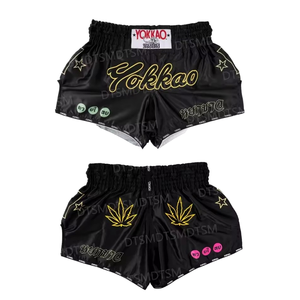 Pantaloni da Sanda YOKKAO 2025 Stile Retro Stadium per Allenamento di Muay <span class=keywords><strong>Thai</strong></span> Boxe e Taekwondo Nuova Tuta per Arti Marziali con Logo Frontale Personalizzato - Product Image 4