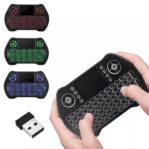 Bàn phím mini có đèn nền đầy màu sắc MT10 2.4G RF với bàn di chuột khô/Pin Lithium tùy chọn - Product Image 2