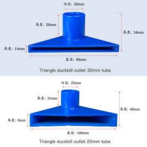 ช่องเก็บตุ่นปากเป็ดสามเหลี่ยมเติมอากาศประสิทธิภาพสูงออกแบบมาสำหรับถังอาหารทะเลเพื่อสร้าง<span class=keywords><strong>การ</strong></span>ไหลที่กว้างและป้องกันการกระเด็น - Product Image 5