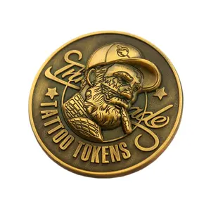 사용자 정의 하이 퀄리티 유행 기념품 전문 디자인 패턴 도전 금속 기념 동전 그라비어 오프셋 인쇄
