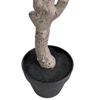 Simulasi 150cm pohon Magnolia buatan, daun hijau imitasi, tanaman pot bunga, pohon Bonsai palsu untuk dekorasi dalam ruangan