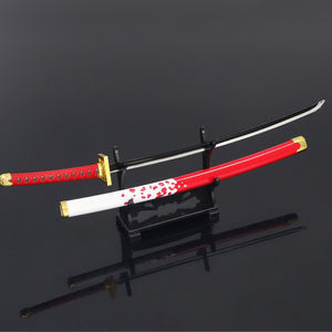 Japon Anime One Piece Blackbeard Pirates <span class=keywords><strong>Shiryu</strong></span> Sword 26cm 41g Jouets En Alliage De Zinc Métal Artisanat Petit Gadget Cadeau Mini Katana - Product Image 6