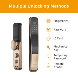 Uielock 2024 thông minh khóa cửa tuya wifi thông minh vân tay kỹ thuật số an toàn cửa với máy ảnh khóa đối với trang chủ
