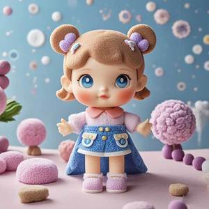 Custom Cute Sweet Dolls Handmade <b>Blind</b> Box Colorful <b>Plastic</b> Toy Mini Figure For Girls 15-30cm Cartoon Style - Product Image 4