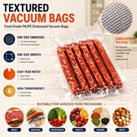 Sac d'emballage sous vide transparent de qualité alimentaire en PA/PE, scellage robuste pour la conservation de la viande et des fruits de mer, fournisseur OEM