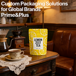 ถุงชาแบบ<span class=keywords><strong>ต</strong></span>ั้งได้พิมพ์ลายมะนาวสดพร้อมซิปล็อค เกรดอาหาร บรรจุภัณฑ์ปิดผนึกได้ ชาสมุนไพรผสมเปลือกมะนาว - Product Image 1