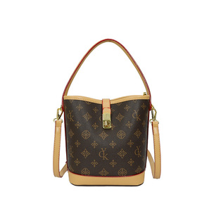 Bolso Tipo Cubo de Cuero Genuino con Estampado de Moda 2026, Retro, Ligero, de Lujo, con Forro de Poliéster Impermeable, Gran Capacidad, Bandolera - Product Image 5