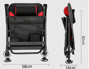 Silla de Pesca Plegable de Hierro - Silla de Pesca Portátil Multiusos Tipo Balsa para Pesca al Aire Libre y Pesca de Carpas en Estanques - Product Image 4