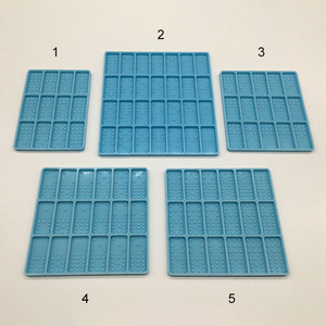 Molde de Resina de Silicona para Dominó Early Riser Juego Completo (5 Piezas) Herramientas para Tartas Directo de Fábrica Excelente para Hornear Dominós - Product Image 2
