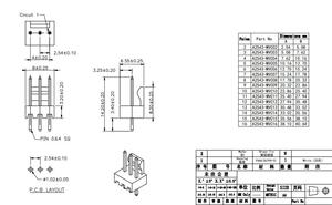 Connecteur OEM 2,54 mm 16 broches, connecteur de bornier vertical DIP à rangée unique pour câble-carte PCB, pour équipement industriel - Product Image 3