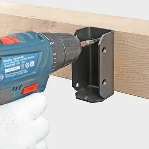 Retech Metal Steel Woodwork Kitchen Pergola Kit Kit supporto in legno con staffa di Base angolare connettore per travi in legno staffa per Pergola