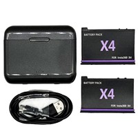Kit de charge rapide USB-C 3,85 V 2500 mAh, batterie lithium rechargeable pour caméra Insta 360 X4, accessoires pour caméra sportive