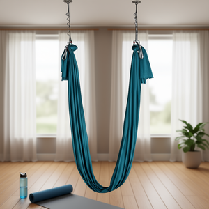 Altalena per Yoga Aereo Verde Scuro, 8,7 Iarde, in Tessuto di Nylon, Antigravità, con Kit Completo di Attrezzature, per Tutti i Livelli - Product Image 2