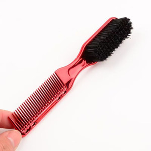 Oferta Caliente al por Mayor: Nuevo Peine Electrochapado de Doble Uso para Hombre, Herramientas Profesionales para Peinar la Barba y Cepillo de Limpieza - Product Image 5