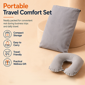 Coffret cadeau pour voyage d'affaires avec gobelet isotherme, haut-parleur pour favoriser le sommeil, oreiller en U, masseur cervical, ensemble de soins personnels pour professionnels - Product Image 4