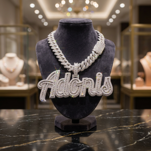 Colgantes y Dijes de Moissanita al por Mayor, Plata de Ley 925 con Baño de Rodio, Joyería Hip Hop Personalizada con Incrustaciones, Unisex para Fiestas - Product Image 1