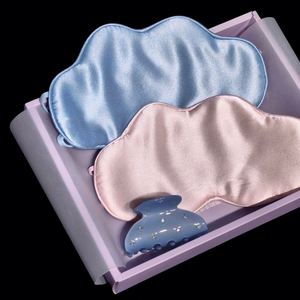 Masque pour les yeux en soie de mûrier 100% de haute qualité, design suspendu en forme de nuage, pour hôtel de luxe - Product Image 3