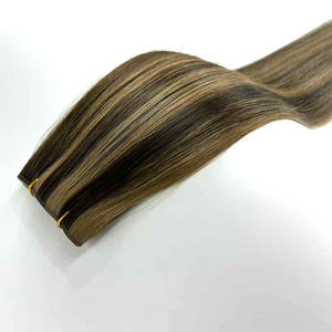 अदृश्य छेद टैब तितली डबल-तैयार कच्चे रेमी मानव बाल विस्तार के साथ त्वचा उच्च गुणवत्ता वाले बालों के विस्तार के साथ - Product Image 4