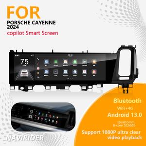 Pantalla Android Carplay para Coche, Reproductor Multimedia con Navegación GPS para Porsche Cayenne 2018-2024, Unidad Principal de Radio Multimedia - Product Image 2