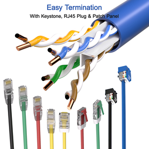 <span class=keywords><strong>CAT8</strong></span> s/ftp Ethernet UTP คอนเนคเตอร์ RJ45 1000ft แพ็ค<span class=keywords><strong>สาย</strong></span><span class=keywords><strong>แลน</strong></span>ทองแดง /cca <span class=keywords><strong>สาย</strong></span>สื่อสารผ่านไปแล้ว - Product Image 4