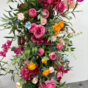 Centros <span class=keywords><strong>de</strong></span> Mesa con Arreglos Florales Coloridos Personalizados, Bola <span class=keywords><strong>de</strong></span> Flores Artificiales <span class=keywords><strong>de</strong></span> Seda, Decoración para Eventos <span class=keywords><strong>de</strong></span> Boda, Flores Colgantes - Product Image 5