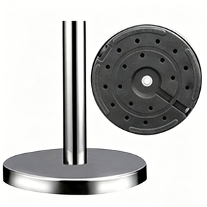 Vente directe usine – Barre de bienvenue en acier inoxydable doré personnalisable avec corde en velours pour entrée d'hôtel - Product Image 5