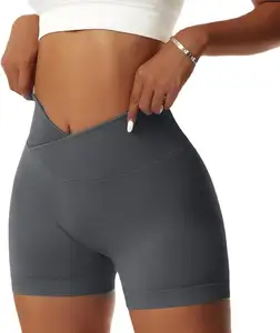 Women's Gym Shorts Seamless Cycling Short Shorts High Waist Tummy Control Biker Yoga Sports Butt Lifting Shorts