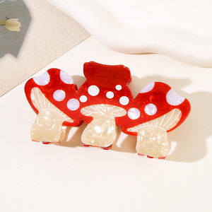 RTS-1 - Pinzas <span class=keywords><strong>para</strong></span> el <span class=keywords><strong>Cabello</strong></span> con Forma <span class=keywords><strong>de</strong></span> Vegetales Simulados, 10.5 cm, 3 Piezas, Pinzas <span class=keywords><strong>para</strong></span> el <span class=keywords><strong>Cabello</strong></span> con Forma <span class=keywords><strong>de</strong></span> Hongo y Tiburón, Creativas y Lindas, <span class=keywords><strong>para</strong></span> Mujer - Product Image 2