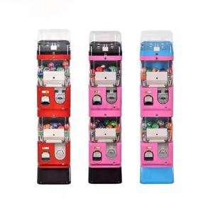 Distributeur automatique de jouets en capsules à double torsion, à monnayeur, avec vitrine supérieure, pour la vente en gros - Product Image 1