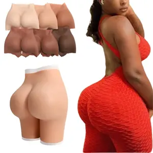 Small size High Waist Silicone Shapewear Butt Padded Hips Lifter Santcher Buttock Push Up Panties silicone shaper