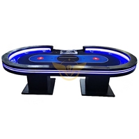 YH Moderne Haute Qualité Led Poker Table De Jeu De Poker Professionnel Électronique Usb Texas Poker Tables