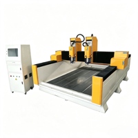 Máquina CNC Multifuncional de Doble Cabezal y Doble Husillo para Grabado y Corte de Piedra, Granito, Mármol y Lápidas