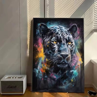 Chaud personnalisé Animal peinture à l'huile murale gorille Design pour la décoration intérieure pour salon bureau Art déco Style sur toile