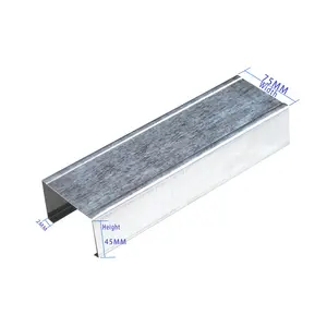 Ceiling Grid Components Metal Studs Framing Price For Drywall Gypsum Accessories Double Furring Channels
