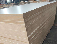 Panneau de particules mélaminé double face 1220x2440mm MDF 18mm Panneau MDF blanc coloré