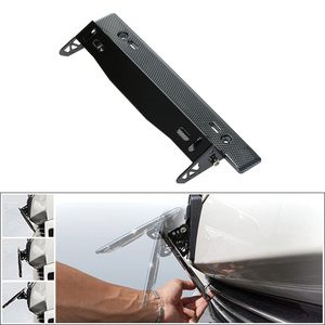 Soporte Universal para Matrícula de <span class=keywords><strong>Coche</strong></span> con Aspecto de Fibra de Carbono, Estilo Racing, Ángulo Ajustable, Soporte de Montaje Desplazable, Modificación DIY - Product Image 3