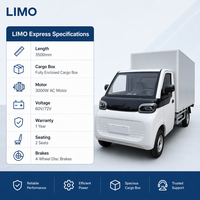 Nueva Furgoneta Eléctrica Mini de Carga con Caja Aislante de Dos Puertas, Vehículo Eléctrico de Reparto para Supermercados y Transporte Urgente