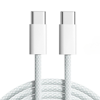 Câble de chargeur rapide 3D USB-C pour câble de données iPhone 1M 2M 60W 100W USB-C Type C tissage de données de charge