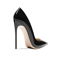 Personnalisé classique noir rouge blanc bleu mariage mariée Banquet élégant Sexy bout pointu dames femmes creux talons aiguilles pompes