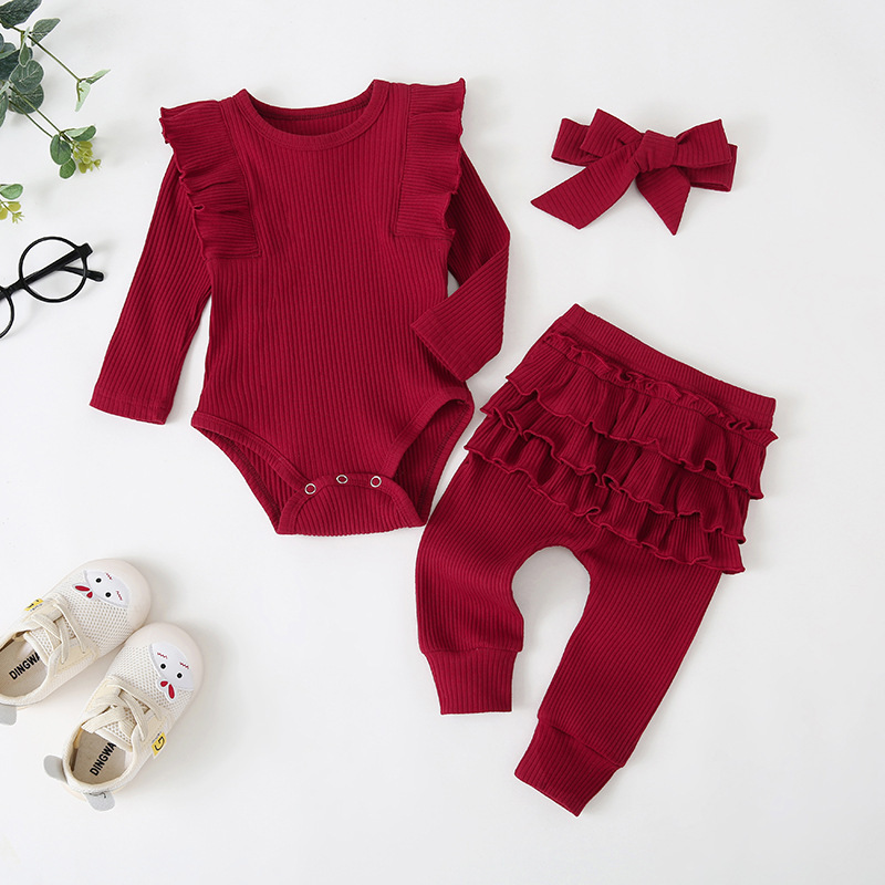 Newborn Baby Girl Clothes Ruffled Sleeveless