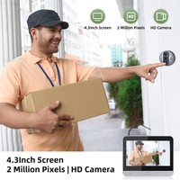 Vente en gros de visiophone numérique avec caméra de porte, Wi-Fi filaire, 1080P, audio bidirectionnel, détection de mouvement, vision nocturne, étanche
