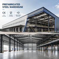 Entrepôt préfabriqué industriel robuste en structure acier testé par ultrasons en usine