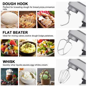Tùy chỉnh 3-in-1 nhà bếp chuyên nghiệp Viện trợ đứng trộn thực phẩm điện bột & Bánh Trộn với trộn bát phụ kiện - Product Image 2