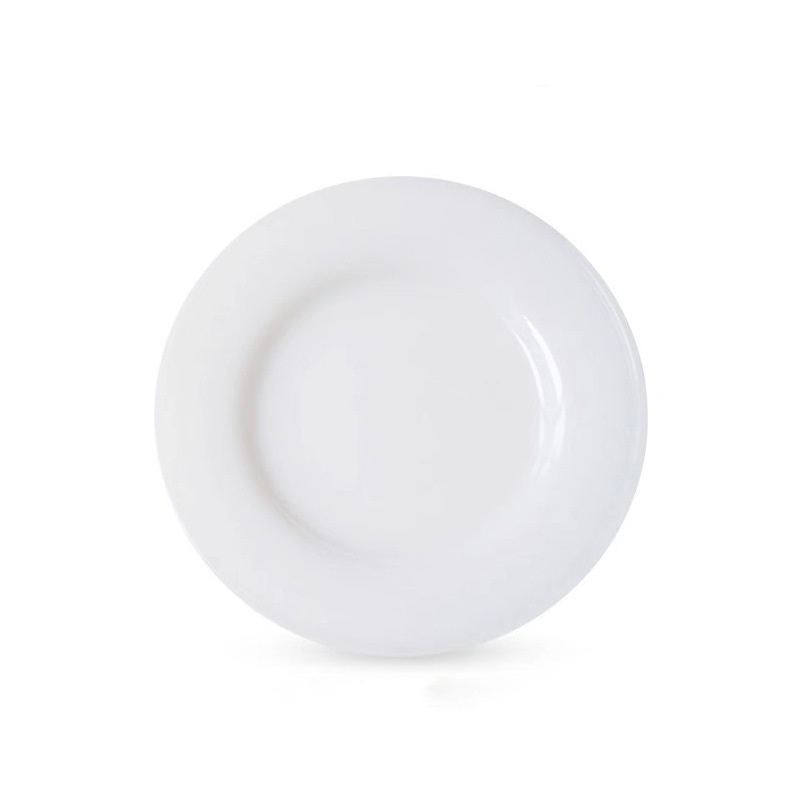 Plato de vidrio blanco de 7 pulgadas
