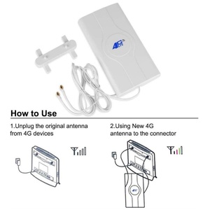 Para <span class=keywords><strong>Huawei</strong></span> 4G LTE Amplificador interno Antena plana Mimo TS9/CRC9/SMA para uso en interiores Antena plana - Product Image 3