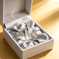 Flacon vide de 5 ml pour Attar Arabe, en verre transparent décoratif, pour huile d'Oud, huile essentielle ou parfum