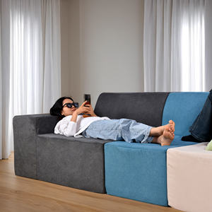 Canapé en mousse compressé dans une boîte sous vide ensemble meuble air emballage à vendre prix noir 3 places paresseux moderne pour canapé <span class=keywords><strong>togo</strong></span> - Product Image 2