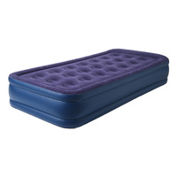 BS-H21 Pvc Lilo matelas pneumatique eau matelas de mer gonflable avec tête de lit pompe intégrée pour buse d'air de piscine